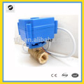 8mm brass electric motor ball valve with 3-6V,12V,24V work voltage for HVAC,Fan coil system